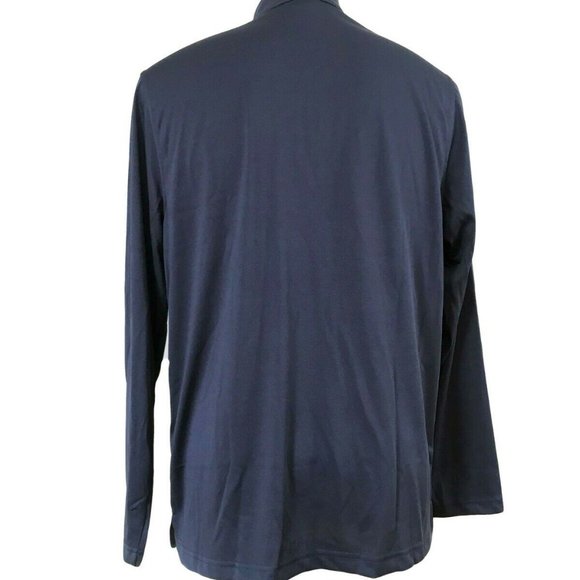 😍Harrington Blue LS 1/4 Zip Fishing Jersey Fish Log - Picture 3 of 5